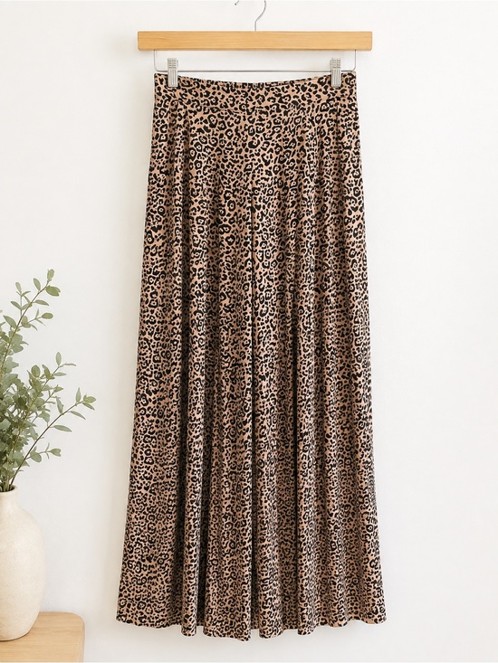 Francesca's Collections Pants - Francesca's Collections Animal Print Leopard Wide Leg Palazzo Pants